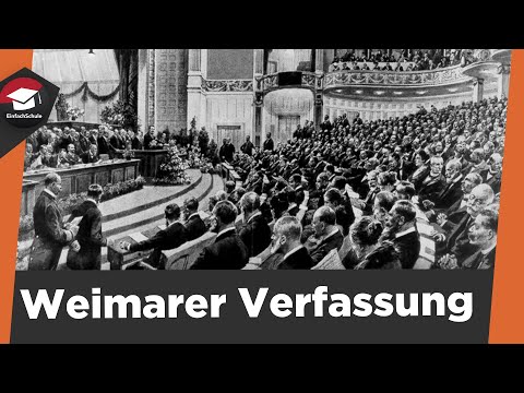 The Weimar Constitution explained simply - Structure of the Weimar Constitution - State organs, w...
