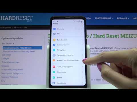 Porcentaje de batería en Meizu M8 - cómo poner el porcentaje de batería