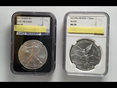 Graded Silver Libertads VS Silver Eagles MS70