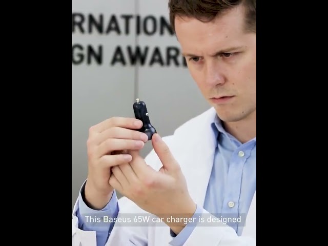 شاحن سيارة من Baseus بمنفذين وقوة 65 واط شحن مثالي...