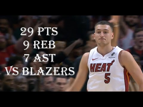 Nikola Jovic 29 Pts 9 Reb 7 Ast Portland Trail Blazers vs Miami Heat HIGHLIGHTS
