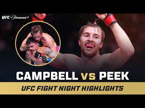 Video: ROUND 3 SUB 💪 | Kurtis Campbell vs. Trevor Peek | UFC Fight Night Mini Fight Highlights