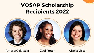 VOSAP Scholarship 2022 Recipients