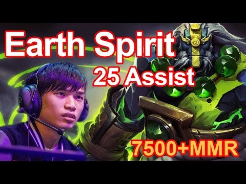 Newbee kaka - Dota 2 Earth Spirit Massive Assist - 7500 pub MMR
