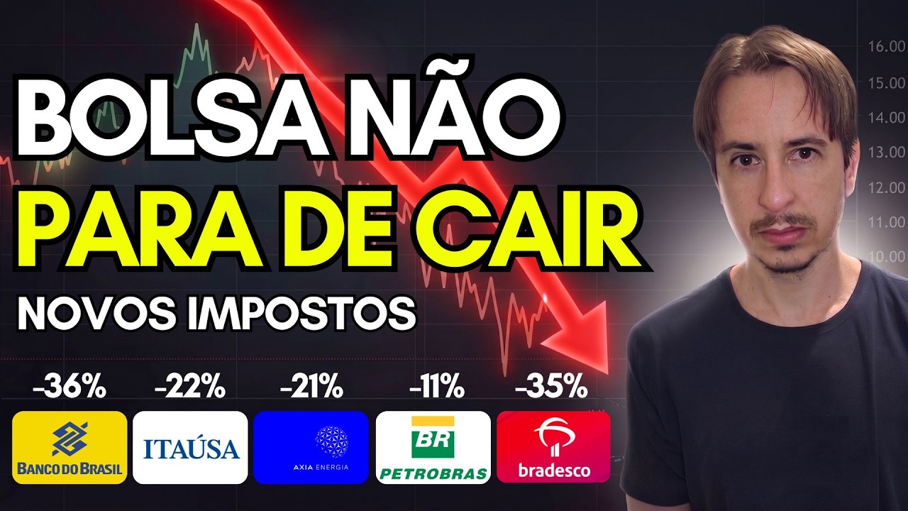 Bolsa pode cair mais, impostos, estrangeiros vendendo e estão rebaixando as ações brasileiras