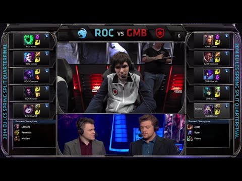 ROCCAT vs Gambit Gaming | Game 1 Quarterfinals Season 4 EU LCS Spring 2014 Playoffs ROC vs GMB G1