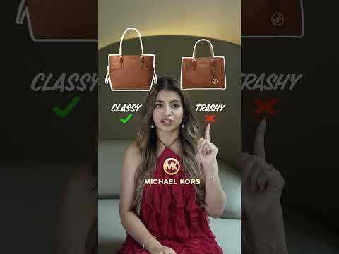 Keep this in mind before getting designer handbag #classyvstrashy #michaelkors #mkhandbags