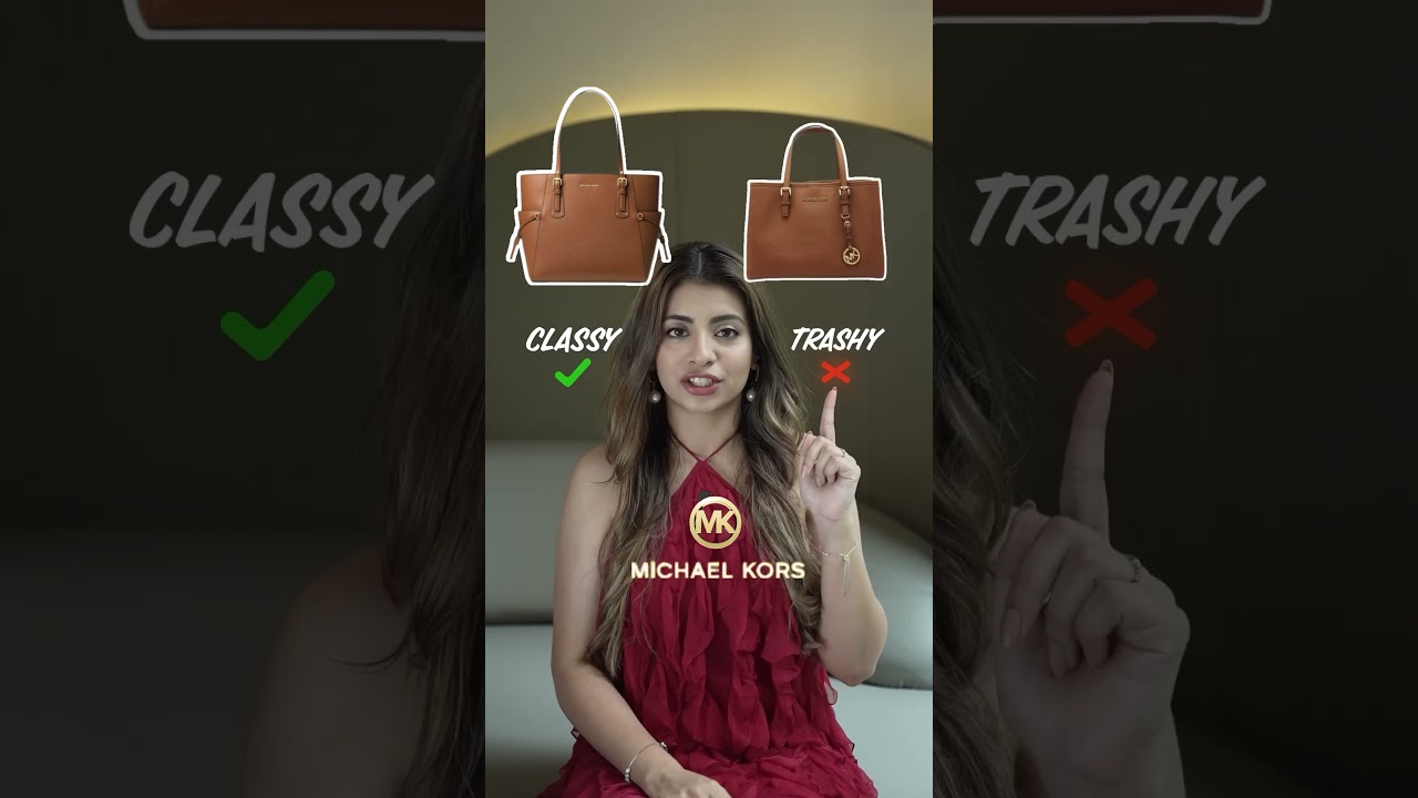 Keep this in mind before getting designer handbag #classyvstrashy #michaelkors #mkhandbags