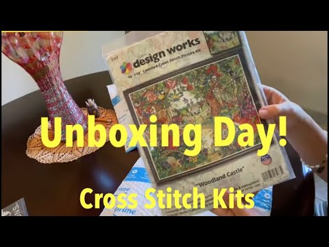 Flosstube 20 - UNBOXING NEW CROSS STITCH KITS!
