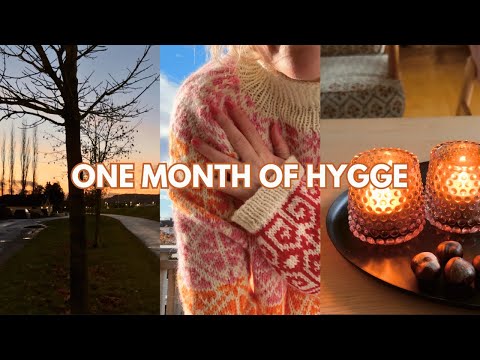 November darkness, simple living and knitting - One Month of Hygge - week 1✨
