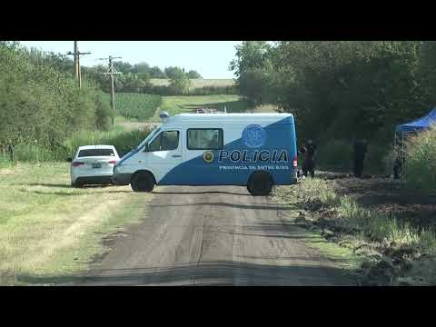 Conmoción en Cerrito: un auto calcinado y un cuerpo irreconocible en un camino rural
