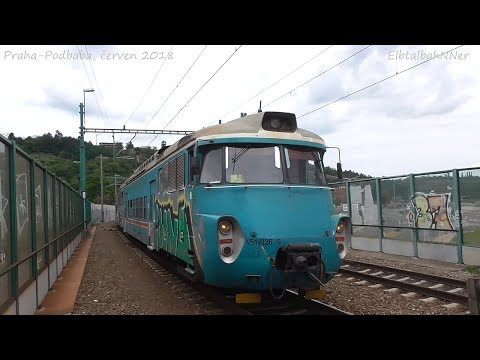 Praha-Podbaba s ČD 451 ,,Žabotlam", 123+náklad. vlak, 150/151+Rx, 193+EC, SDKD 130 a 741 [červen 18]