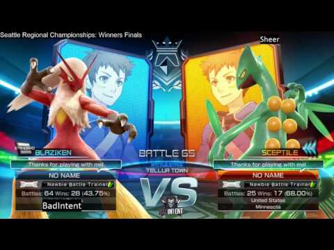 BadIntent (Blaziken) vs Sheer (Sceptile) - 2016 Seattle Pokken Regional Championships Winners Finals