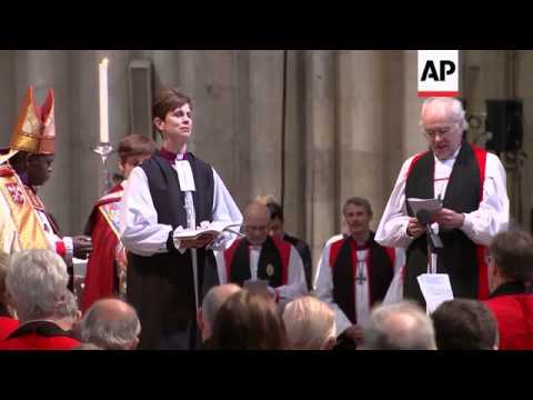 Church of England ordains first female bishop, protest