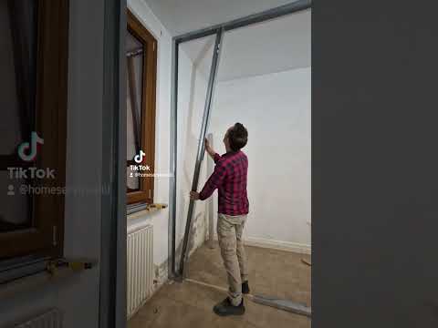 Come realizzare una parete divisoria in cartongesso. part.1 #ristrutturazione #drywall #edilizia