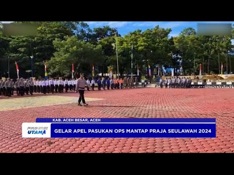 POLRES ACEH BESAR GELAR APEL PASUKAN PENGAMANAN PILKADA 2024