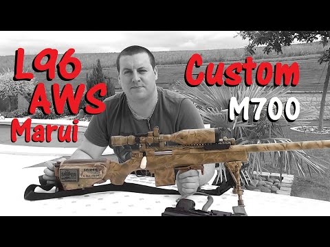 "L96 AWS" Marui Custom M700, présentation et test de performance ! 90m Validé ;) ✔