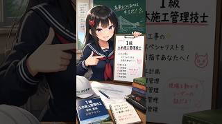 【1分解説】1級土木施工管理技士ってどんな資格?年収・将来性まるわかり #資格コスパ研究所 #国家資格 #資格解説 #資格コスパ #1級土木施工管理技士 #建築系資格 #shorts