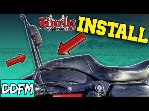 Burly Brand Sissy Bar Installation For The Harley Davidson Sportster