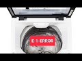 E1 error Bosch top loading woshing machine E1 error code top loading woshing machine