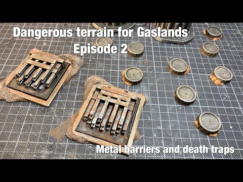 Dangerous terrain for Gaslands ep2. - Barriers and death traps.