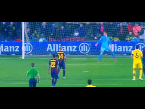 Manuel Trigueros Fantastic Goal Barcelona 1-1 Villarreal 2015 HD