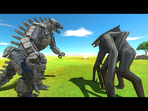MECHA GODZILLA VS MUTO FEMALE - Animal Revolt Battle Simulator