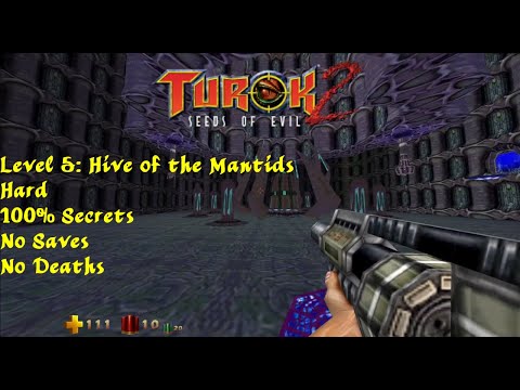 Turok 2: Seeds of Evil HD | Hard, 100% | Level 5: Hive of the Mantids