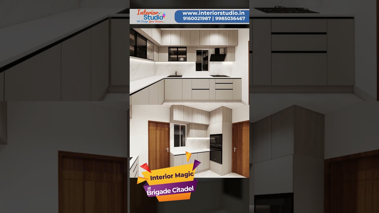 3 BHK Luxury Interior Design at Brigade Citadel | Modern Interiors by Interior Studios – Hyderabad