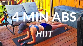 🔥 Summer Abs 2025 | 4-Min Tabata HIIT Core Workout (No Equipment!)