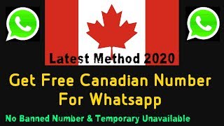 Get Second Number for Whatsapp, Canada, Us/Uk, Brazil, Virtual Numbers | Fix Whatsapp Banned Number!