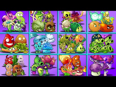 Random 12 Team 4 Plants Battlez - Who Will Win? - PvZ 2 Team Plant vs Teams Plant