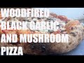 Woodfired Black Garlic And Mushroom Pizza