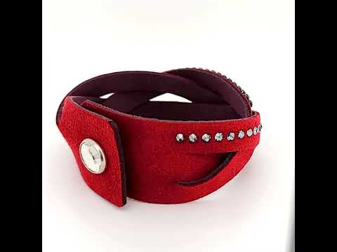 Браслет Spark из Алькантара со Swarovski Mix Braid BMIX1W3BUSN - фото 1 - id-p1481190081