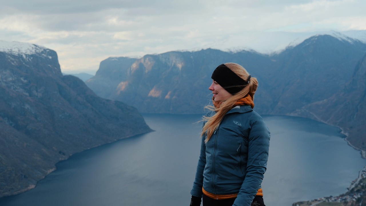 Stumbling Through Snowy Trails on a Spring Hike in Aurland