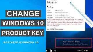 How To Change Windows 10 Product Key | Activate Windows 10