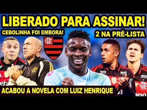 LIBERADO PARA ASSINAR O CONTRATO! ACABOU A NOVELA ENTRE FLAMENGO E LUIZ HENRIQUE! 2 NA PRÉ-LISTA!