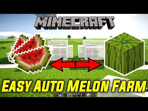 How to Make a Simple Melon/Pumpkin Farm - Minecraft 1.14 (Tutorial)