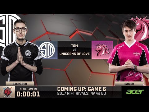 [2017 Rift Rivals EU-NA] D1 G6 - TSM vs UOL - League of Legends - Team SoloMid vs Unicorns of Love