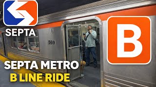 Riding the SEPTA Metro B Line 🚇 Full Ride from North Philadelphia to City Hall