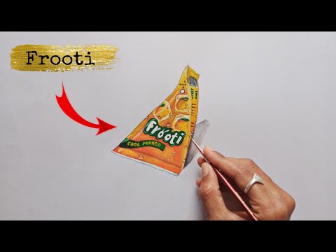 3d Realistic Frooti Drawing| Frooti tetra pack| by snehal Khairnar Arts.