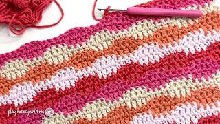 A Simple Wave Stitch - No Pesky Increases or Decreases😍
