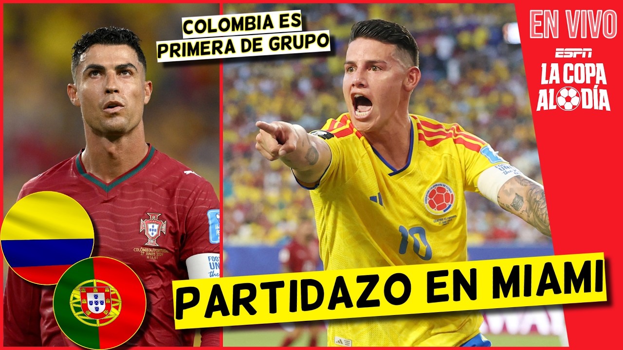 COLOMBIA FRENA a CRISTIANO RONALDO y PORTUGAL. Termina PRIMERA DE GRUPO en MUNDIAL | La Copa al Día