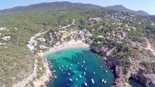 preview picture of video 'Beautiful Cala Vadella Beach at Ibiza'