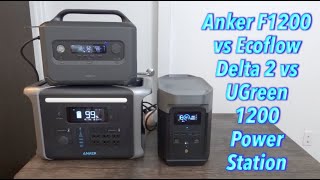 Anker F1200 vs Ecoflow Delta 2 vs UGreen 1200 Power Station