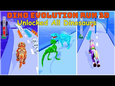 I Unlocked All Dinosaurs in Dino Evolution Run 3D Game [Update: New Dinosaurs]