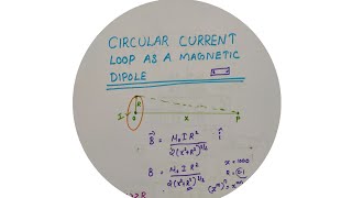 Circular current loop as a magnetic dipole - Class 12 Physics - Moving charges and magnetism