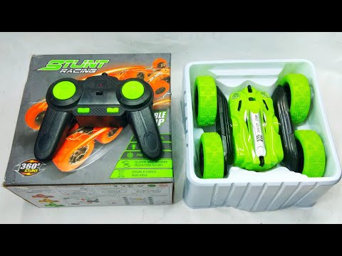 Rc Remote Control Stunt Racing car unboxing &test and review |Super 360 Degree Rotating Stunt RC car