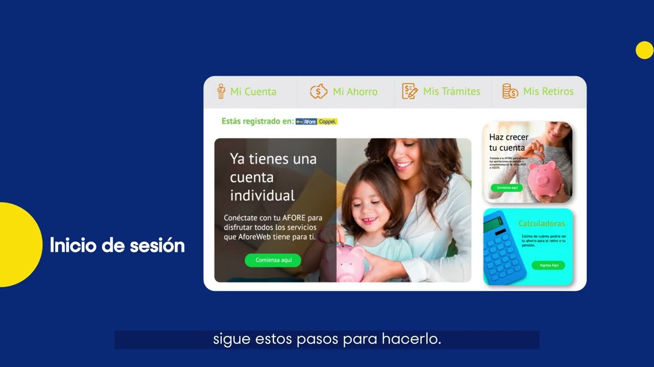 Video crear cuenta en AforeWeb