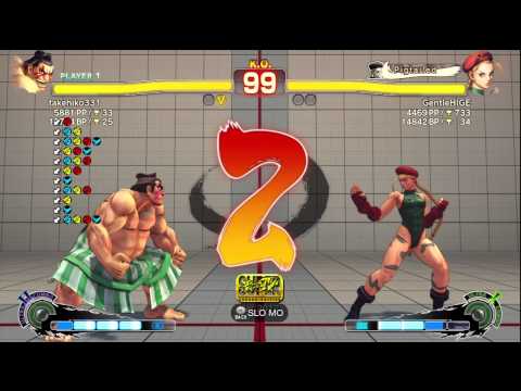 Akimo (Honda) vs. GentleHIGE (Cammy) - SSF4 AE 2012 Ranked Match
